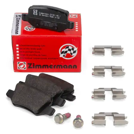 ZIMMERMANN Brake Pads for Mercedes W168, W169, W245, and Vaneo 414 (Rear)