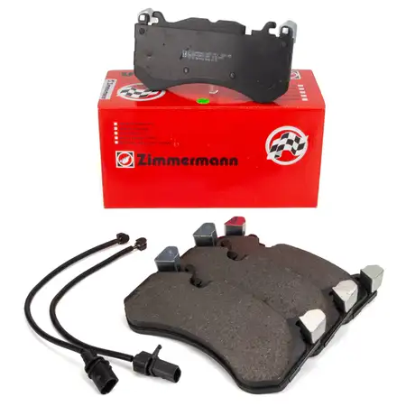 ZIMMERMANN Bremsbel&auml;ge + Warnkontaktsensor f&uuml;r AUDI RS6 C6 C7 RS7 4G PR-1LM/1LX vorne