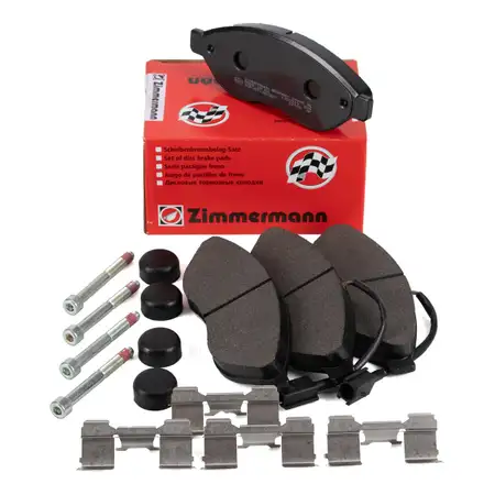 ZIMMERMANN Bremsbel&auml;ge + Wako f&uuml;r CITROEN Jumper FIAT Ducato PEUGEOT Boxer 14t Zoll vorne