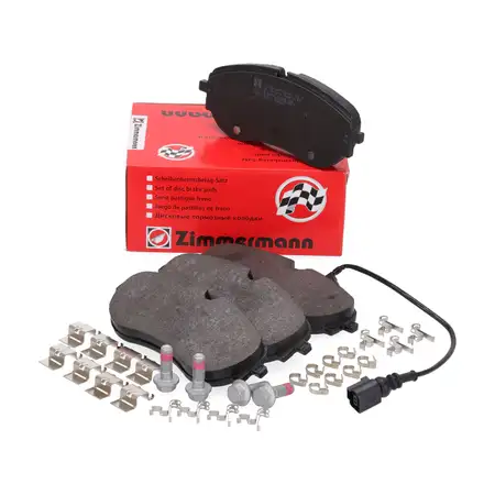 ZIMMERMANN Bremsbel&auml;ge + Sensor f&uuml;r VW ID.4 ID.5 AUDI Q4 F4 SKODA Enyaq vorne 1EA698151D