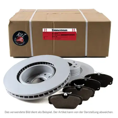ZIMMERMANN Brake Discs + Pads for NISSAN Interstar, OPEL Movano, and RENAULT Master (Front)