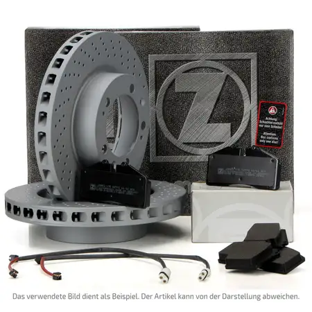 ZIMMERMANN brake discs + pb:z pads + Wako for PORSCHE 997 3.8 Carrera 4S / GTS (rear)