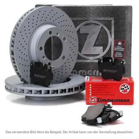 ZIMMERMANN Brake Discs + Pads for PORSCHE 991 3.0/3.8 Carrera S / GTS (Front)
