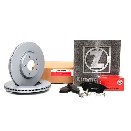 ZIMMERMANN Brake Discs + Pads for OPEL Astra J, Zafira C, POC J60 (Front)