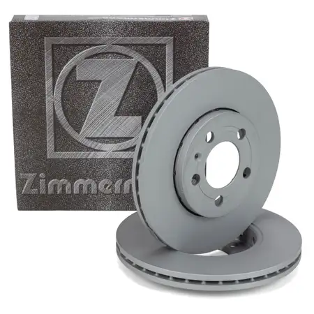 ZIMMERMANN Brake Disc Set for AUDI A1, A3, 8L, SEAT, SKODA, VW Golf 4, Polo (Front)