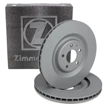 ZIMMERMANN Bremsscheiben Satz f&uuml;r AUDI A6 C8 A7 4K A8 4N Q7 Q8 4M E-Tron hinten