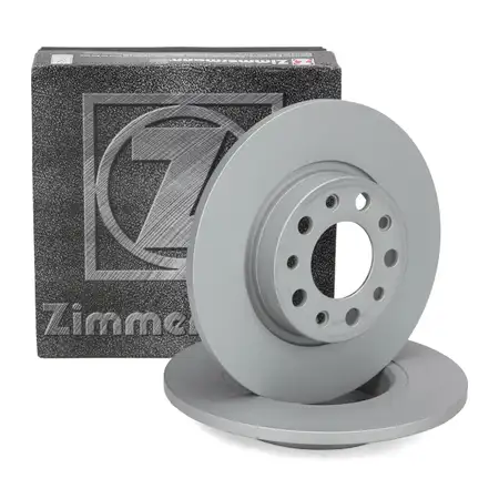 ZIMMERMANN Brake Disc Set for ALFA ROMEO Giulietta, FIAT 500X, and JEEP Compass (Rear)