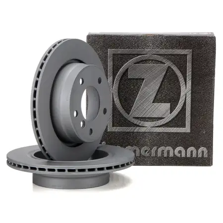 ZIMMERMANN Brake Disc Set for BMW 3 Series E36 323i, 328i; E46 316&ndash;323i, 318/320d (Rear)