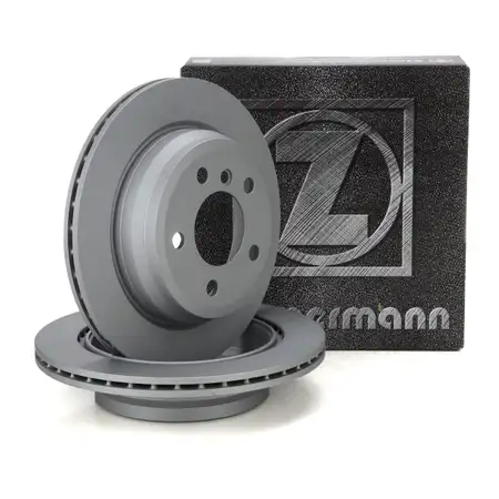 ZIMMERMANN Bremsscheiben Satz f&uuml;r BMW 3er F30 F31 F34 4er F32 F33 F36 hinten
