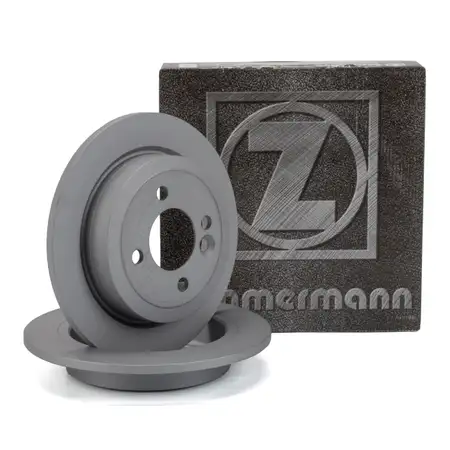 ZIMMERMANN Brake Disc Set for MINI R50, R53, R56, R57, One, and Cooper Works (Rear)
