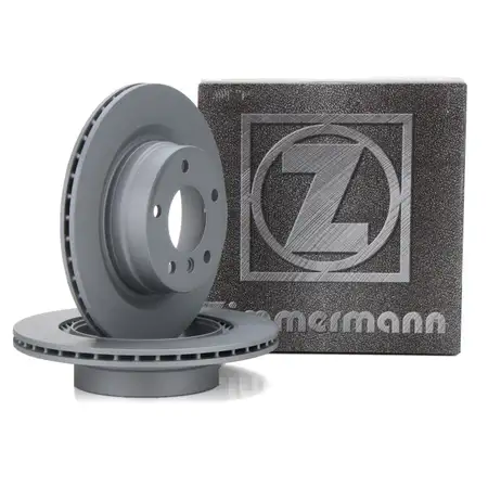 ZIMMERMANN Brake Disc Set for BMW 1 Series E87, 3 Series E91, E92, E93 (Rear) 34216855007
