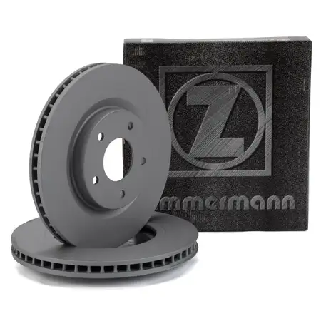 ZIMMERMANN Bremsscheiben Satz f&uuml;r NISSAN Qashqai 1 J10 X-Trail T31 vorne