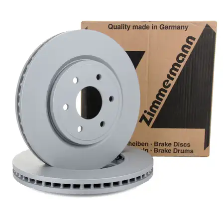 ZIMMERMANN Brake Discs for Nissan Navara (D40) and NP300 Pathfinder (R51) &ndash; Front