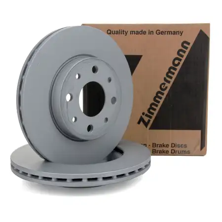 ZIMMERMANN Brake Discs for Fiat 500 1.3D Panda (169) and Ford KA 1.3TDCi (front)