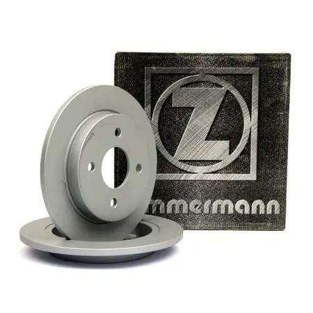 ZIMMERMANN Brake Disc Set for FORD Fiesta 5 ST150, Focus 6, and Sierra (rear)