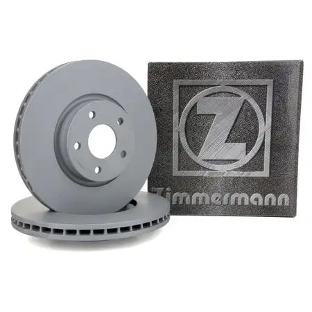 ZIMMERMANN Brake Disc Set for FORD Mondeo 4 MK4 1.6&ndash;2.5, 1.6&ndash;2.2 TDCi (Front)
