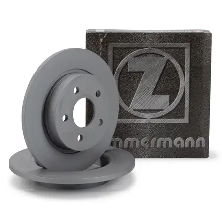 ZIMMERMANN Brake Disc Set for FORD Focus 3 1.0&ndash;2.0 ST 1.5/1.6/2.0 TDCi (Rear)