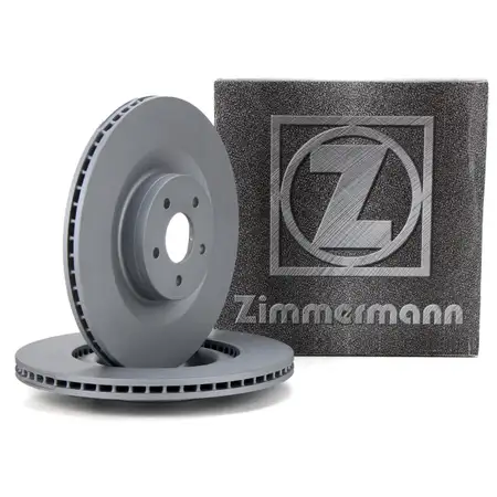 ZIMMERMANN Brake Disc Set for FORD FOCUS III MK3 2.3 RS AWD 350 hp (front)