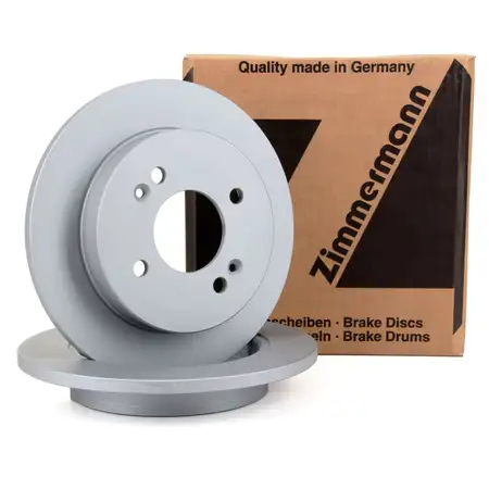 ZIMMERMANN Bremsscheiben Satz f&uuml;r Hyundai i10 (IA PA) Kia Picanto (BA TA) hinten