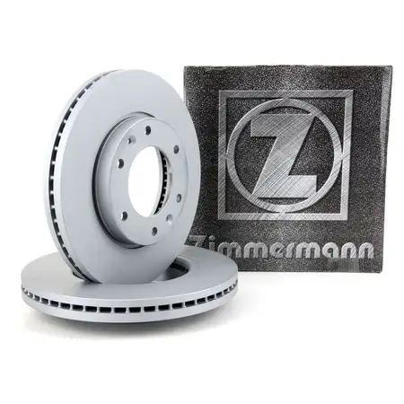 ZIMMERMANN Brake Disc Set for Hyundai H-1 Starex Cargo Travel 2.5CRDi (Front)