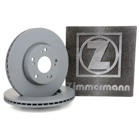 ZIMMERMANN Brake Disc Set for Honda Civic VIII (FN, FK, FD, FA) FR-V (BE) &ndash; Front