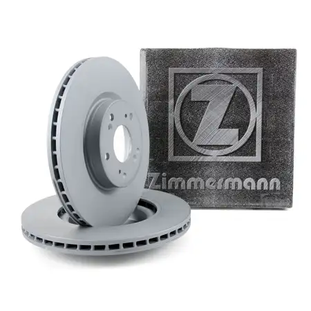 ZIMMERMANN Brake Discs for HONDA CIVIC VIII 2.0i-VTEC Type R CR-V II (Front)