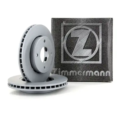 ZIMMERMANN Brake Disc Set for MITSUBISHI Colt 6 CZC SMART ForFour 454 (Front)