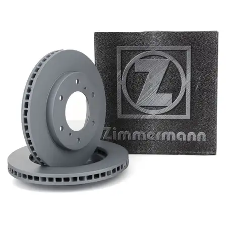 ZIMMERMANN Brake Disc Set for Mitsubishi Pajero Classic III IV Sport (Front)