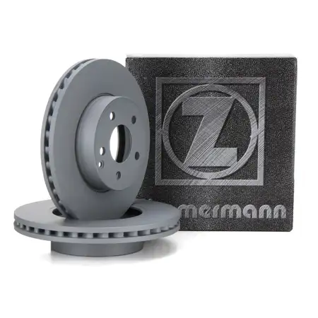 ZIMMERMANN Brake Disc Set for MERCEDES C-Class W204, E-Class W212, SLC, SLK R172 (Front)