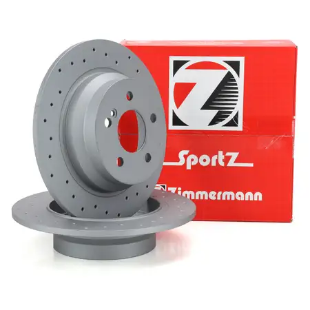 Zimmermann SPORT Bremsscheiben Satz f&uuml;r MERCEDES-BENZ W211 S211 W212 S212 C218 X218 hinten