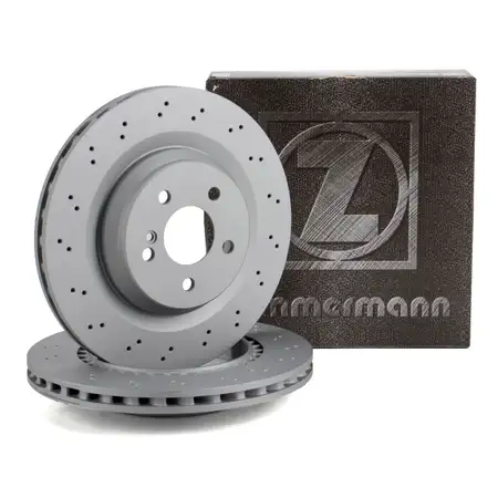 ZIMMERMANN Brake Disc Set for MERCEDES SL R230 600 55/63/65 AMG (Rear) 2304231612