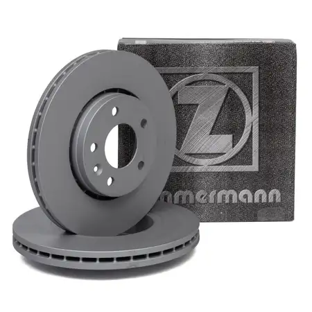 ZIMMERMANN Brake Disc Set for NISSAN Primastar, OPEL Vivaro A, and RENAULT Trafic (2 front brake discs)