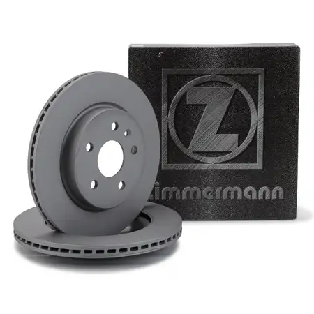 ZIMMERMANN Brake Disc Set for OPEL Insignia A and SAAB 9-5 YS3G, 17/18-inch rear
