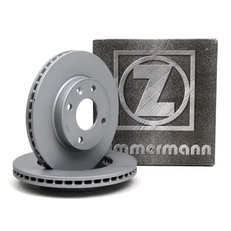 ZIMMERMANN Bremsscheiben Satz f&uuml;r OPEL KARL 1.0 1.0LPG 71/73/75 PS vorne