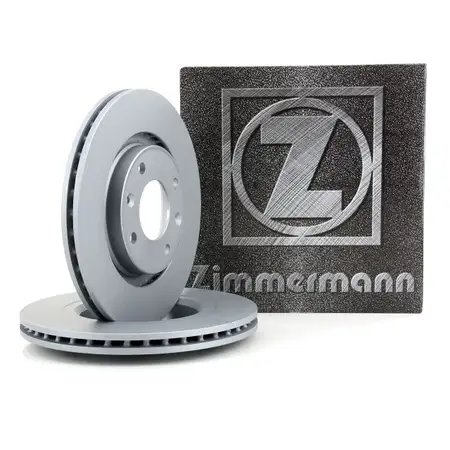 ZIMMERMANN Bremsscheiben Satz f&uuml;r CITROEN C2 C3 C4 C5 PEUGEOT 206 207 208 307 vorne
