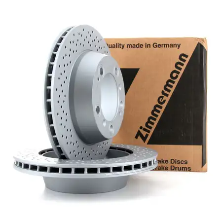 ZIMMERMANN Brake Discs for Porsche Boxster S (986, 987) and Cayman S (987) &ndash; Rear