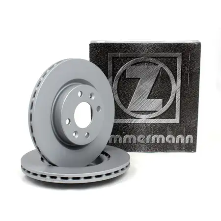 ZIMMERMANN Brake Disc Set for RENAULT Clio 1 &amp; 2, Megane 1 &amp; 2, Thalia 1 &amp; 2, Twingo 1 &amp; 2 (Front)