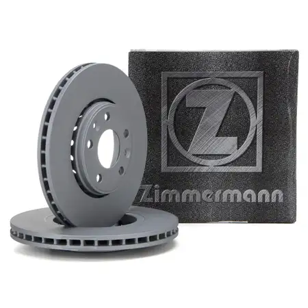ZIMMERMANN Brake Disc Set for RENAULT Laguna 3 Latitude, Megane 3 Grand/Scenic 3 (Front)