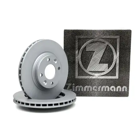 ZIMMERMANN Brake Discs for Dacia Logan MCV, Sandero, Renault Clio, and Twingo (Front)