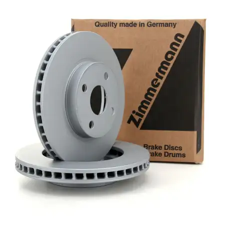ZIMMERMANN Brake Disc Set for TOYOTA COROLLA / VERSO (_E12_) (Front)