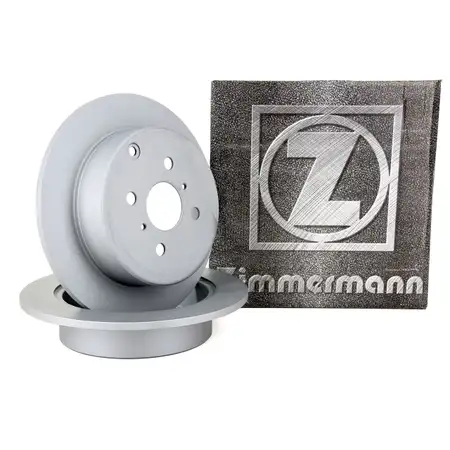 ZIMMERMANN Bremsscheiben Satz f&uuml;r Toyota Corolla / Verso Yaris / Verso hinten