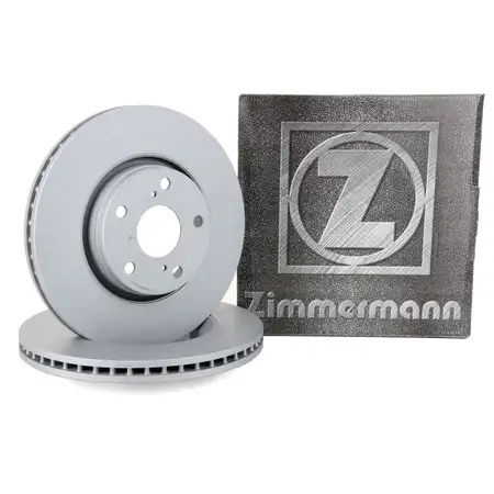 ZIMMERMANN Brake Disc Set for Toyota Auris 2.0D-4D 2.2D 126/177 hp (front)