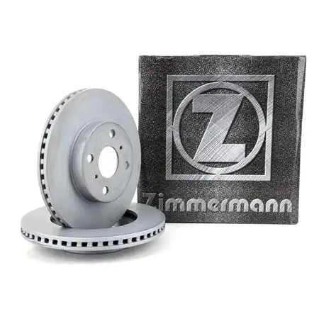 ZIMMERMANN Bremsscheiben Satz f&uuml;r Toyota Yaris 1.0/VVT-i 1.3VVT-i 1.4D-4D vorne