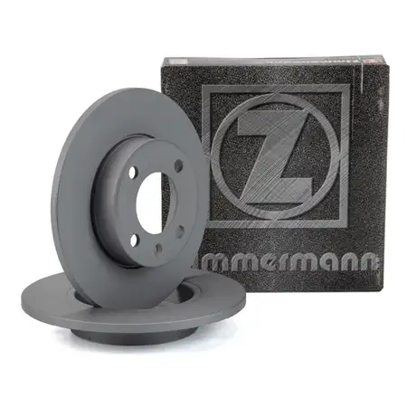 ZIMMERMANN Brake Disc Set for VW Golf 1 &amp; 2, Passat, Polo 86c, AUDI 100 &amp; 80 (Front)