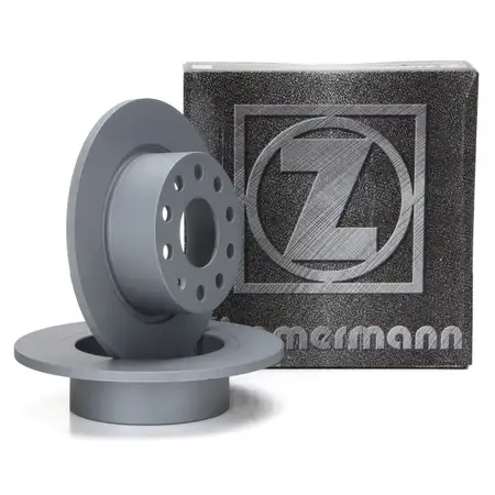 ZIMMERMANN Brake Disc Set for SKODA Octavia 3 5E 1.5 TSI 1.6 TDI 1KD (Rear)