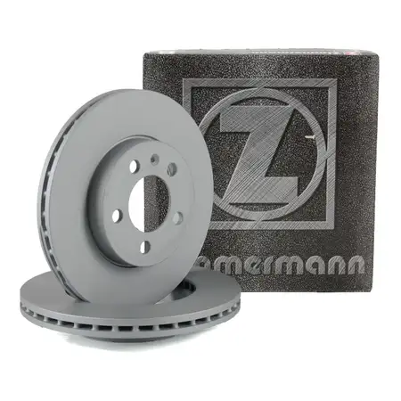 ZIMMERMANN Brake Discs for SEAT Ibiza 5 (KJ1) and VW Polo (AW1, BZ1) &ndash; PR-1ZG (Front)