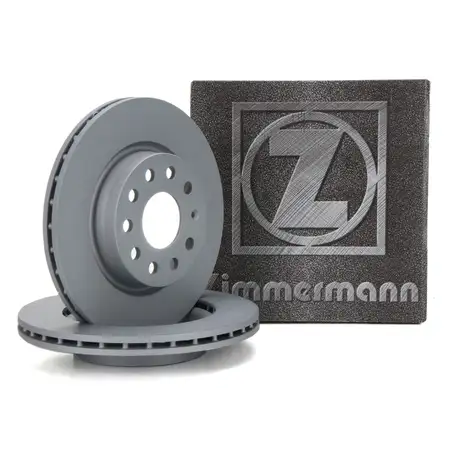 ZIMMERMANN Bremsscheiben Satz f&uuml;r AUDI A3 8P SEAT Leon SKODA Octavia 2 VW Golf 5 6 7 vorne