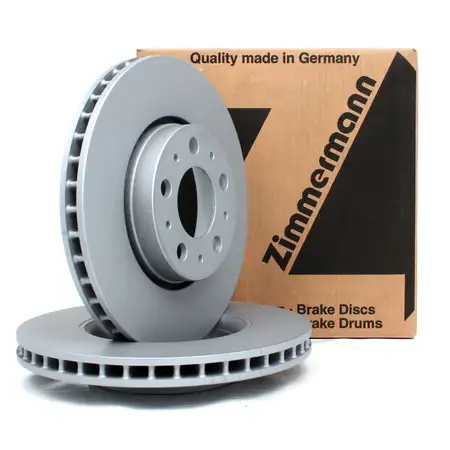 ZIMMERMANN Brake Disc Set for VOLVO S60 1, S80 1, V70 2, XC70 Cross Country (15-inch front)