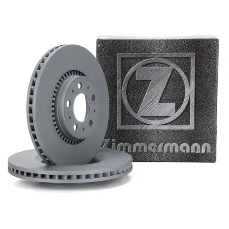 ZIMMERMANN Brake Disc Set for VOLVO S60 1, S80 1, V70 2, XC70 Cross Country (16-inch front)