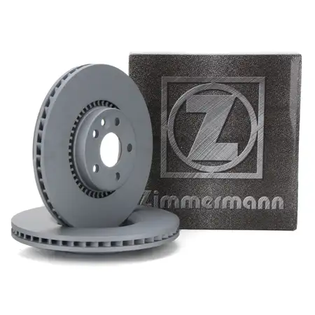 ZIMMERMANN Brake Disc Set for FORD Galaxy S-Max WA6 2.0 EcoBoost, 2.5 ST, 2.2 TDCi (Front)